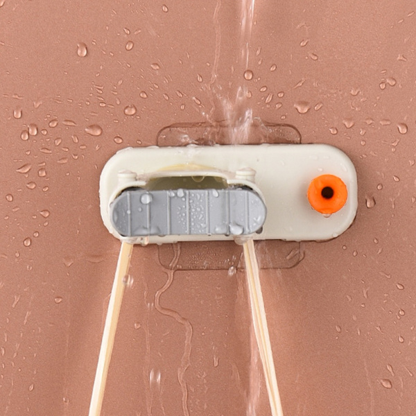 4 STK Vægmonteret Køkken Opbevaring Moppe Organizer Holder Clipkrog - Perfet 4PCS