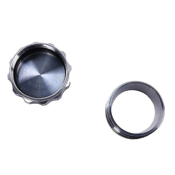 Tum 51mm Svetsad Bränslepåfyllning i Aluminiumlegering och Biltillbehör Modifierad Bränsletanklock Silver-Perfet