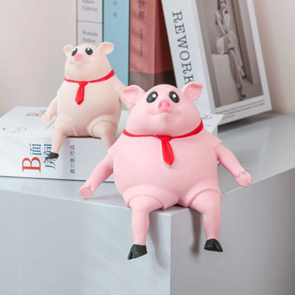 Søt Squishy Toy Pink Pig Gaver Dekomprimer og stress leketøy - Perfet 20x20CM