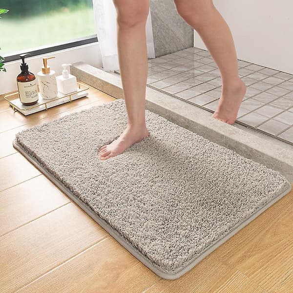 Baderomsmatte sklisikker absorberende dusjrom baderomsteppe tykt teppe - Perfet Green 60*90cm