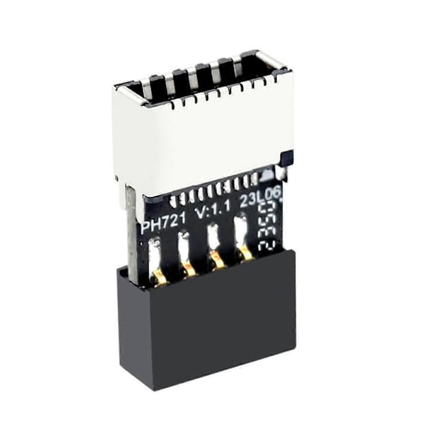 2 st Huvudkort USB 2.0 9-Pin till Typ-E 20-Pin Kontaktadapter-Perfet