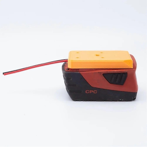 Adapter Kompatibel med HILTI 22V B22 CPC Batteridock Strømstik Robotik 14AWG (Batteri ikke inkluderet) - Perfekt