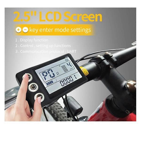 24V 36V 48V 60V Vandtæt LCD Display S866 Controller Panel Instrumentbræt Elektrisk Cykel Display til El-Perfet