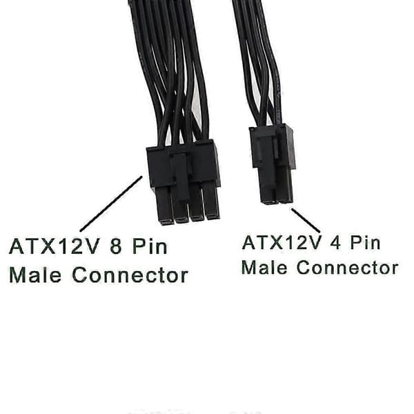 EPS12V CPU 8-pin hun til CPU ATX 8-pin og ATX 4-pin han strømforsyningsforlængerkabel - Perfet