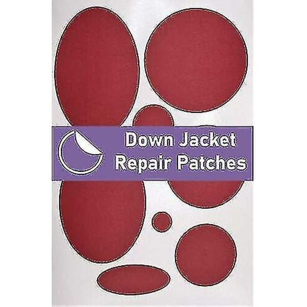 Reparationsset för dunjacka - Förskurna, självhäftande, mjuka, vattentäta Red Wine