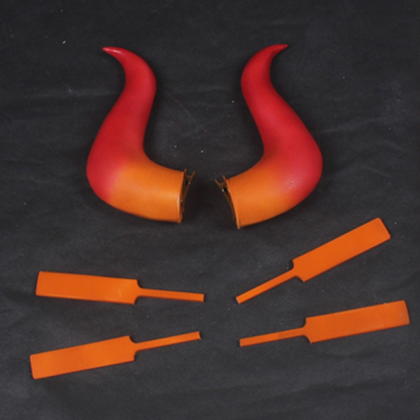 Yamato Cosplay Peruukki Anime One Piece 70 cm pitkät lämmönkestävät synteettiset hiukset Halloween-juhlaperuukit + cap + sarvirekvisiitta vain tarvikkeet - Perfet Only Accessories One Size