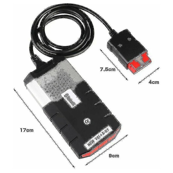 Vci Vd Ds150e Cdp Pro för Delphis .r0 med Bluetooth Ds och Keygen Obd2 Diagnostic Tool Activator Scanner Black - Fz5-2 - Perfet