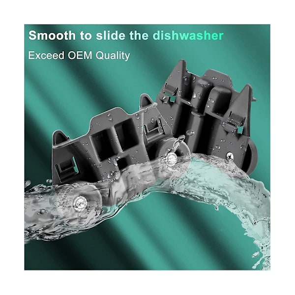 W10195417 Nedre Hjulstativ for Oppvaskmaskin Del Ps11750057 Wpw10195417 Wpw10195417vp Ps2579553 Ah257955-Perfet