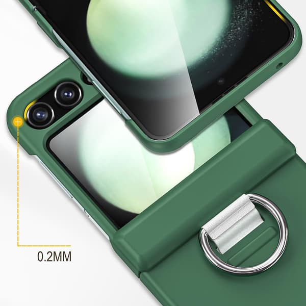 Midtakseldeksel med ring for Samsung Galaxy Z Flip6 5G-Perfet