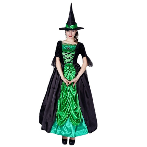 Halloween Voksen Witch Wizardry Grønnederdel Hjørne Heksefest - Perfet M#green One size fits all