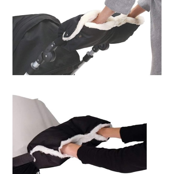 Gloves Barnvagn Handvärmare Handmuff Fleecehandskar med 4 kardborrekrokar för baby Vindtät och kall - Perfet