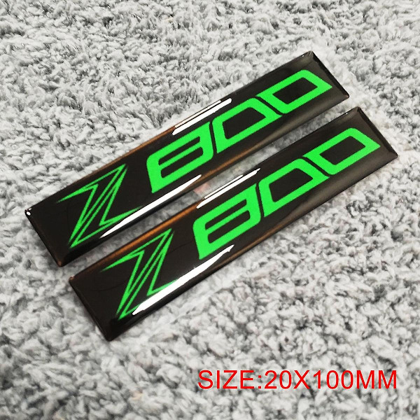 Kompatibel med Kawasaki Grøn Sticker 3d Logo Mærkater 3 D Z800 Z750 Z900 Z1000 Z650 Z400 2019 2020 2021 2022-Perfekt Z800 Green