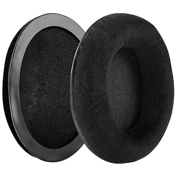 Öronkuddar för Kingston Hyperx Cloud II 2 Hörlurar Svampar Kuddar Öronmuffar-Perfekt Black mesh flannel