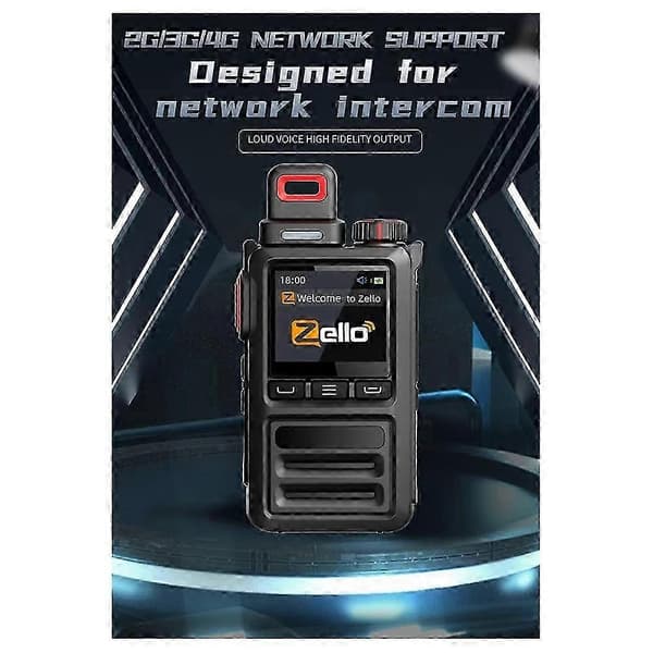 Ny Zello Walkie Talkie 4G Full Network Bluetooth Utomhus Global WIFI Vattentät Walkie Talkie för Android LTE 2G 3G 4G-Perfet