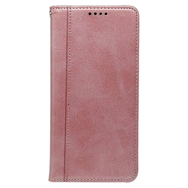 Yhteensopiva Nothing Phone (3a) -puhelimen kanssa Kotelo Piilotettu magneettisuljin Vasikannahka Teksturoitu nahkainen puhelinkotelo - Punainen-Perfet Rose Gold