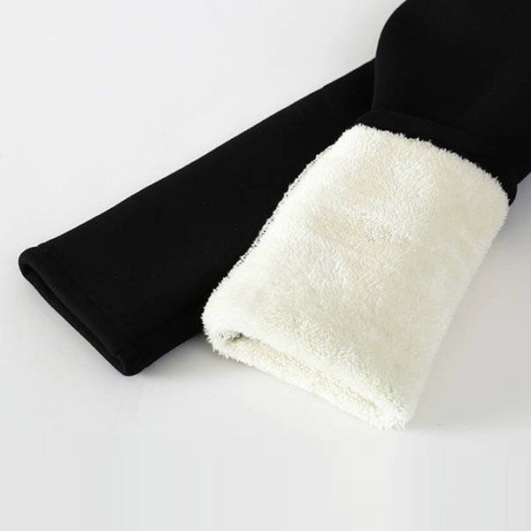 Vinter varm tykk fleece foret termisk Stretchy Leggings Bukser - Perfet Asian S