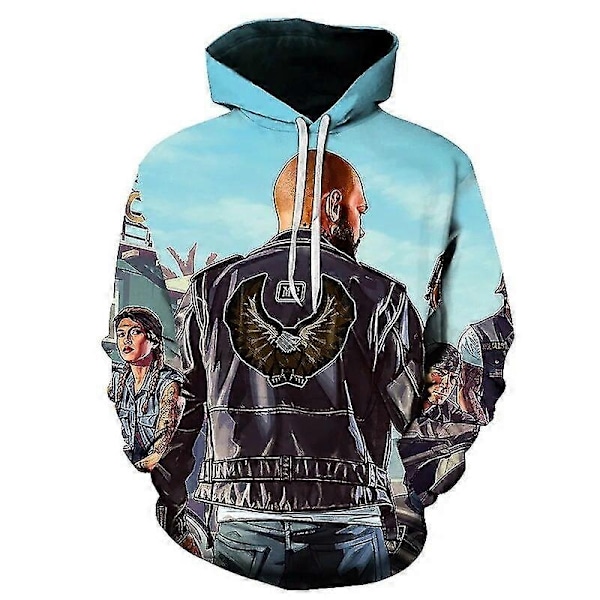 Höst 3d Grand Theft Auto Serien Tryckt Sweatshirt Casual Mode Dam Y2k Hoodies Toppar-Perfet DHZ8K2312159 M