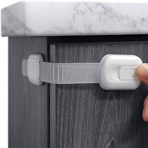Barnlås för skåp och dörrar - enkla att installera 4-Pack