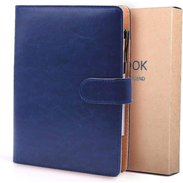 Notebook A5 Læder Filofax Genopfyldelig Dagbog Executive Conference Folder 6 Ring - Perfet