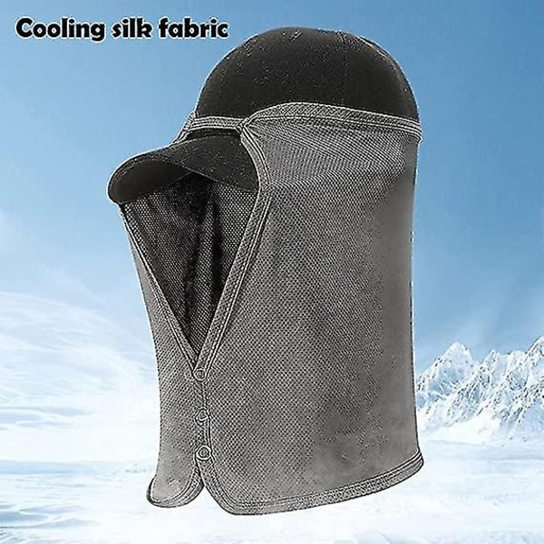 Outdoor Visor Lanka aurinkosuoja Pyöräily Kalastus Golf Kaulansuoja Cool Sensation Mask Hengittävä Quick Dry Hat Tarvikkeet (1kpl, - Perfet