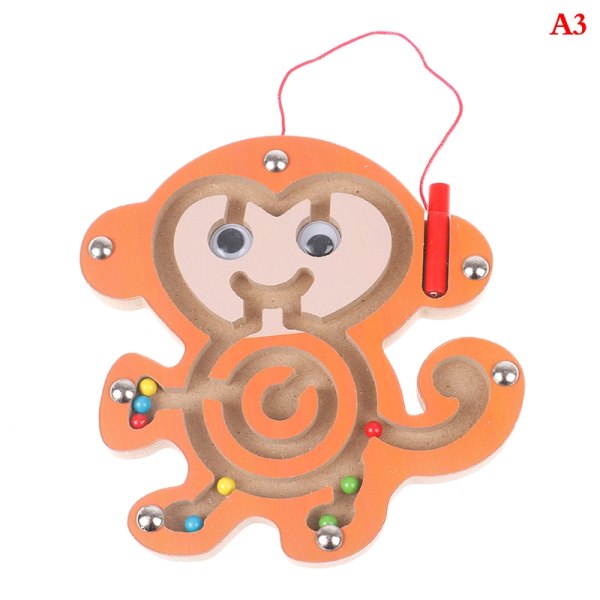 Children Busy Board DIY Accessories Mini Magnetic Maze Kids Edu - Perfet Multicolor A3