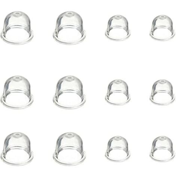 12-pack förgasare primerpumpar 19mm och 22mm primerpumpar primertillbehör för röjsågar, motorsågar, blåsare, trimmers - Perfet