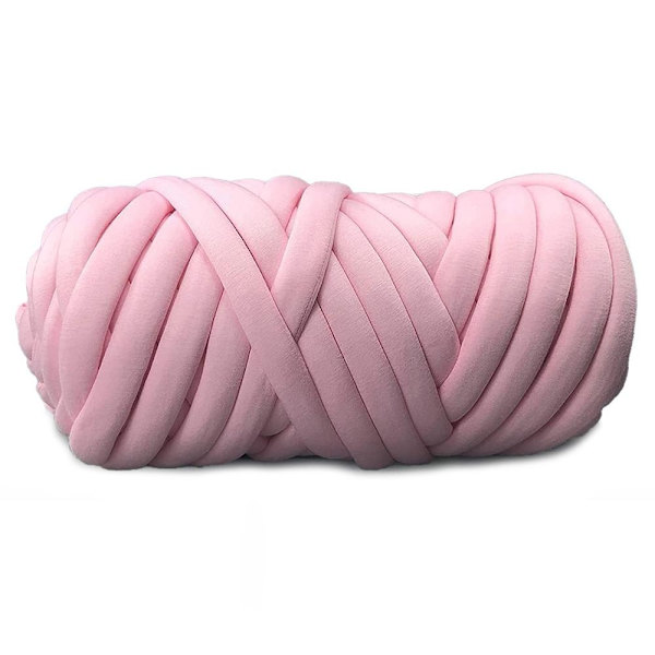 Tyk chunky garn til håndstrikning og armstrikning - Perfekt pink