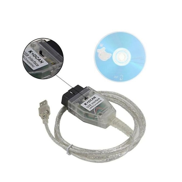 Bildiagnoseværktøjskabel K+dcan USB Obd2 Interface Ft232rq Chip til E60 E83 - Perfet