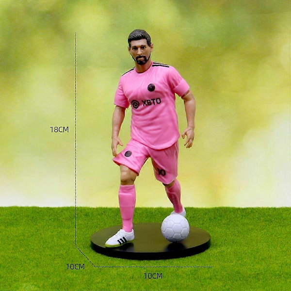 6 st nya fotbollsstjärnor FIFA C.Ronaldo Messi Mbappe Modelldockor Cartoon Söta Actionfigurer Biltillbehör Fotbollsfans Presenter-Perfekt 6
