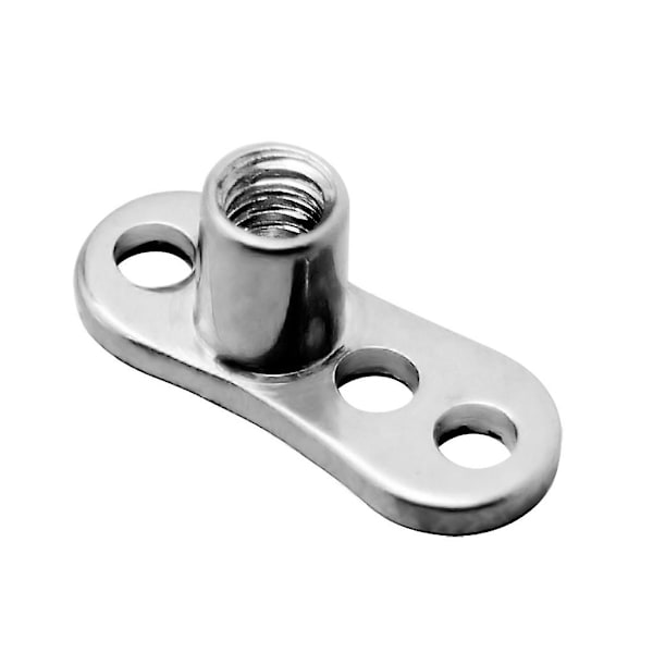 10 stk 14g Piercinger Dermal Anchors Kroppssmykker 3-hulls Grade 23 For Titanium B- Perfet