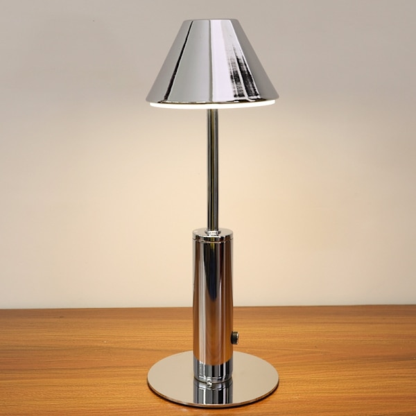 Bordslampa i metall Slitstark Touch Control Sensor Uppladdningsbar