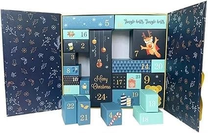 2025 Julkalender Nedräkningspresentförpackning - Adventskalender Tom Presentförpackning, Lämplig för Små Presenter, Perfekt för Julafton - Perfet