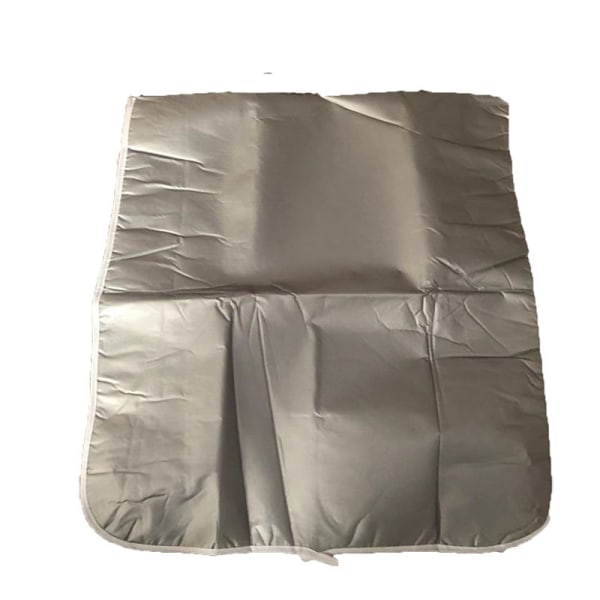 cover i polyester Högtemperaturbeständigt strykbrädeöverdrag i dubbla cover - Perfet Gray 140*50cm