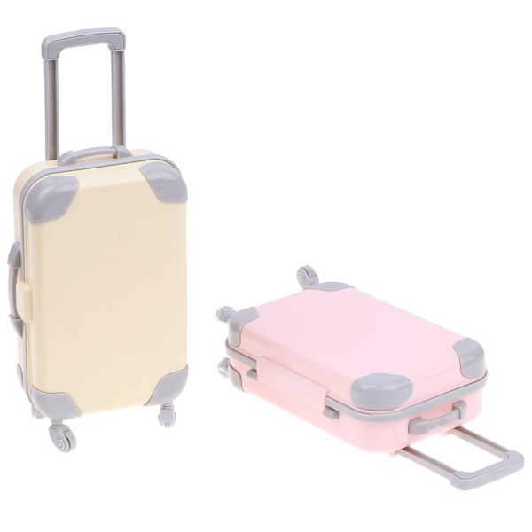 Dukketilbehør Plast Reisetog Mini plastkoffert - Perfet Pink