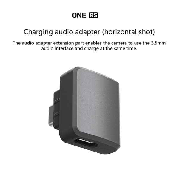 för 360 ONE RS Mikrofonadapter Horisontell Version Actionkameratillbehör-Perfet