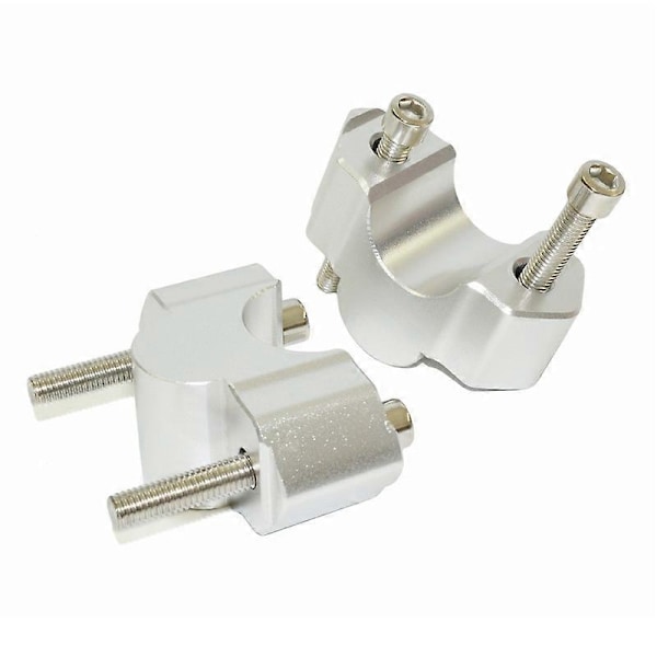 Motorsykkel Kompatibel med Kawasaki Versys 1000 2015 2016 2017 2018 2019 2020 2023 Styreforhøyer Flytt Høyde Opp Brakett Kit-Perfet Silver