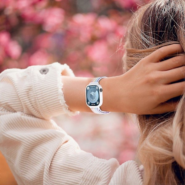 Type A integreret urrem til Huawei Watch Fit 3, vævet nylon urrem med TPU etui - Perfet Style A
