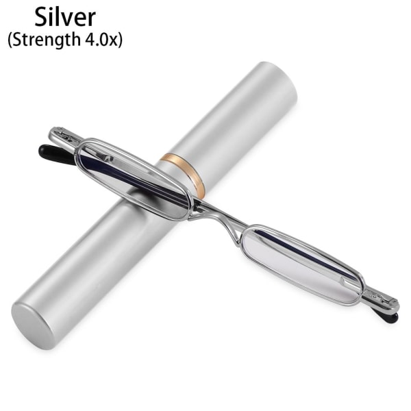 Slim Pen lesebriller Slim lesebriller SØLVSTYRKE sølv-Perfet silver Strength 4.0x