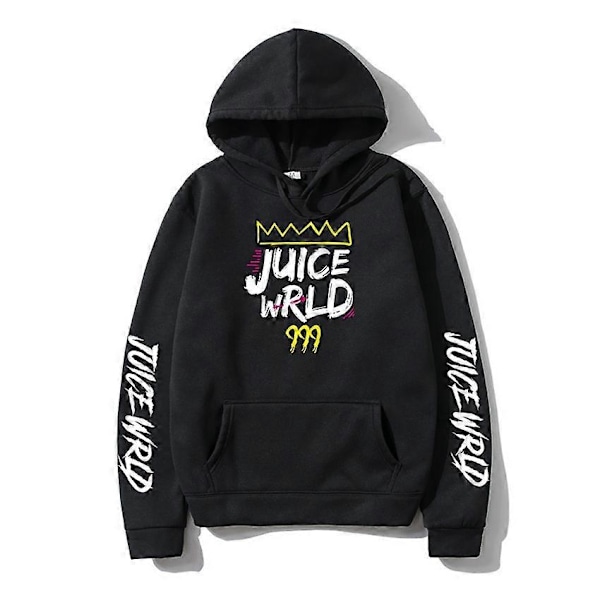 Rapper Juice Wrld 999 O-Neck Genser Menn/Kvinner Mote Langermet Vår Høst Hettegensere Genser Hip hop topper Pullover-Perfet black M