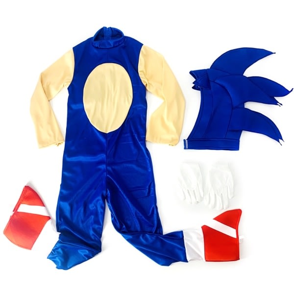 Kid Sonic Stage Kostume Halloween Party Doll Cosplay Fødselsdag L - Perfet