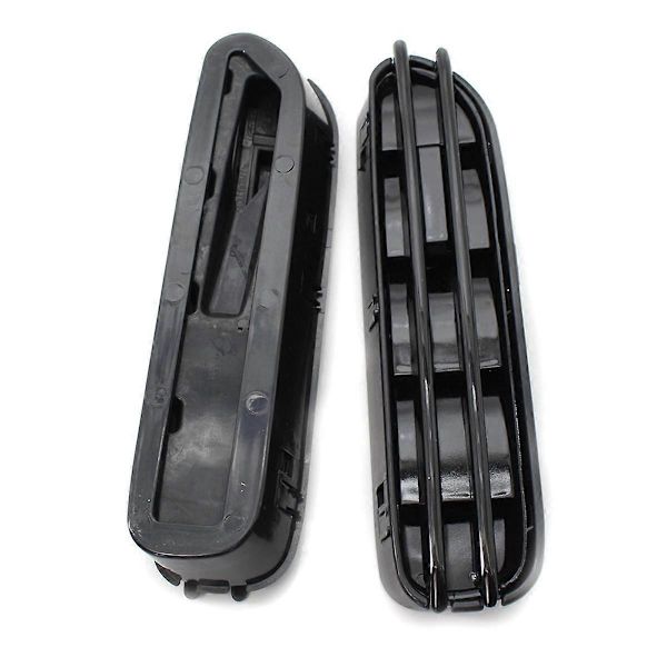 1 par bil sidevinge luftstrøm ventiler grill kompatibel med E60/E61 E39 M5 blank svart-Perfekt