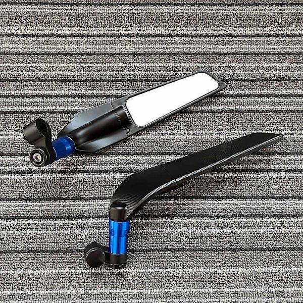 för Yamaha MT10 MT09 MT07 MT125 motorcykel backspegel Justerbar Roterande fast vindvinge backspegel-Perfet Blue