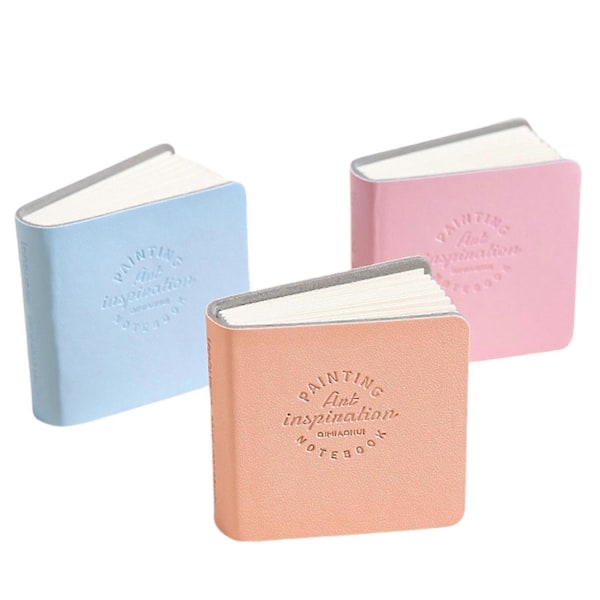 3 st Små Ritböcker Akvarellböcker Målarpapper Akvarellskissblock Konstmaterial för Konstnärer Vuxna Studenter Retrofärg-Perfekt cream color