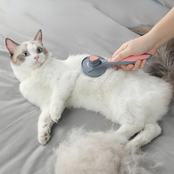 hårborttagning Massage Kattkam Husdjur Hårborttagning Rengöringsanordning Självrengörande Nålkam Hund Husdjur - Perfet