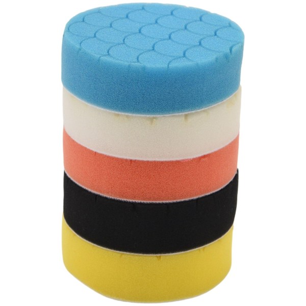 5Pcs 4 Inch Polishing Pads Buffing Sponge Pads Kit for Car Buffer Polisher Sanding, Waxing, Polishi-Perfet