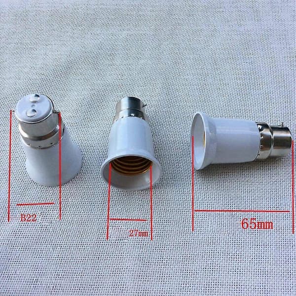 10 st Bc B22 till Es E27 Adapter Bajonettfattning Edison Skruv Glödlampa Konverterare-Perfekt