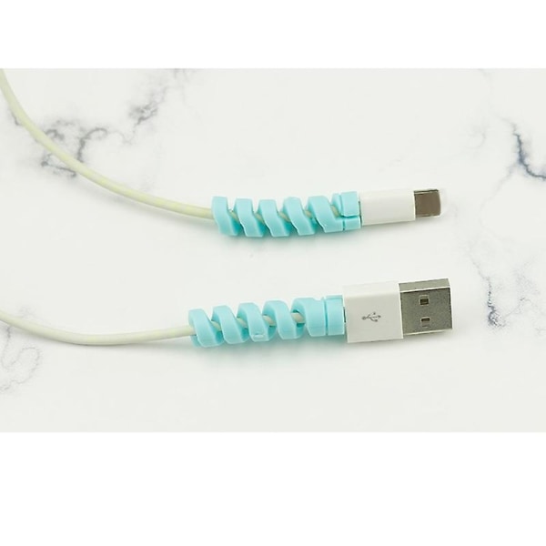 10st Protector Saver Cover Kompatibel Apple Iphone USB laddarkabel - Perfet