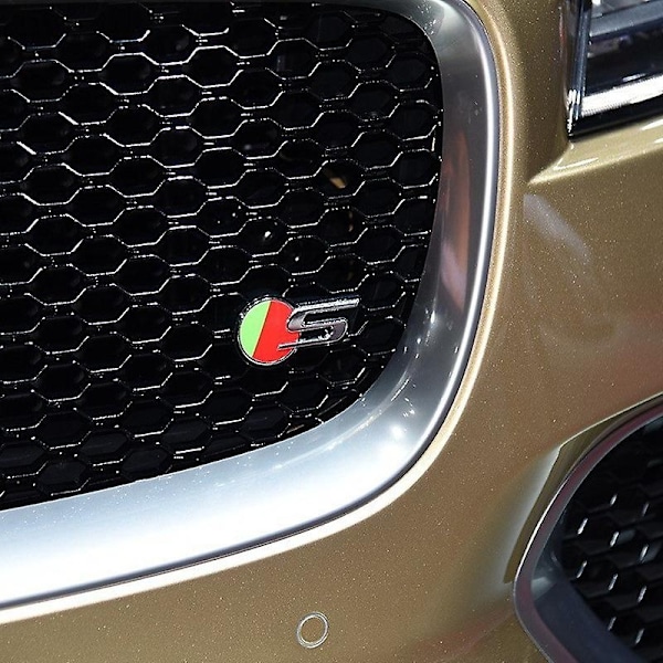 3D Metallisk Bilgrill Baklucka Dekal för Jaguar Bil R Sport Emblem RS S 25t 35t AWD Badge Typ XE F PACE Tillbehör-Perfekt R