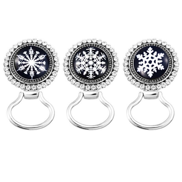 set blandat med Nusa-knappar noosa - Perfet 12 snowflake buttons Diamond brooch