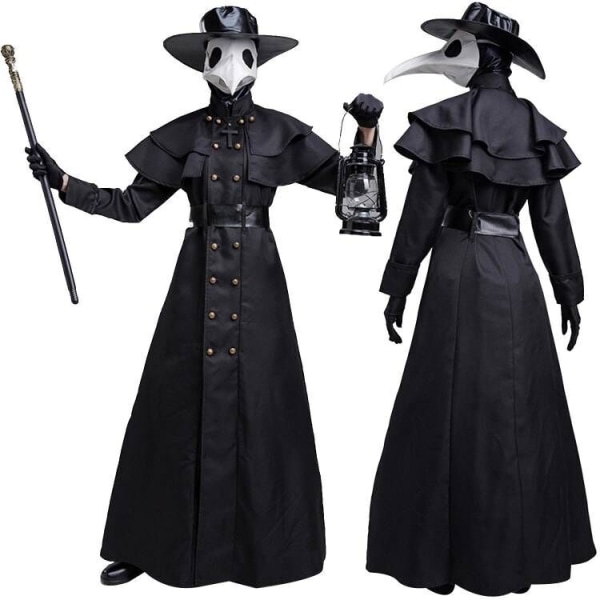 Plague Doctor Kostym med set - Perfet S
